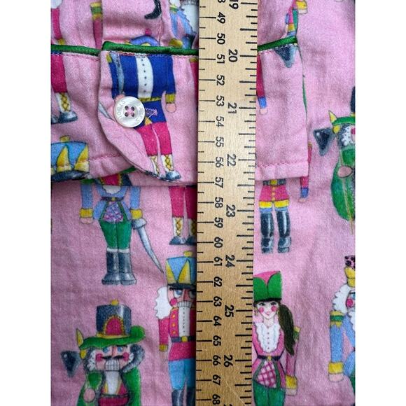 Jayes Studio Nutcracker Print Pajama Shirt Pink Cotton Sleep Top Size L (14-18) - Picture 9 of 16